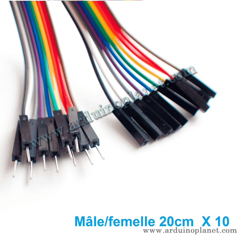 Cable Dupont 2pin Femelle/Femelle 70cm