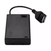 boîtier pour Piles AA x3 avec USB et Interrupteur